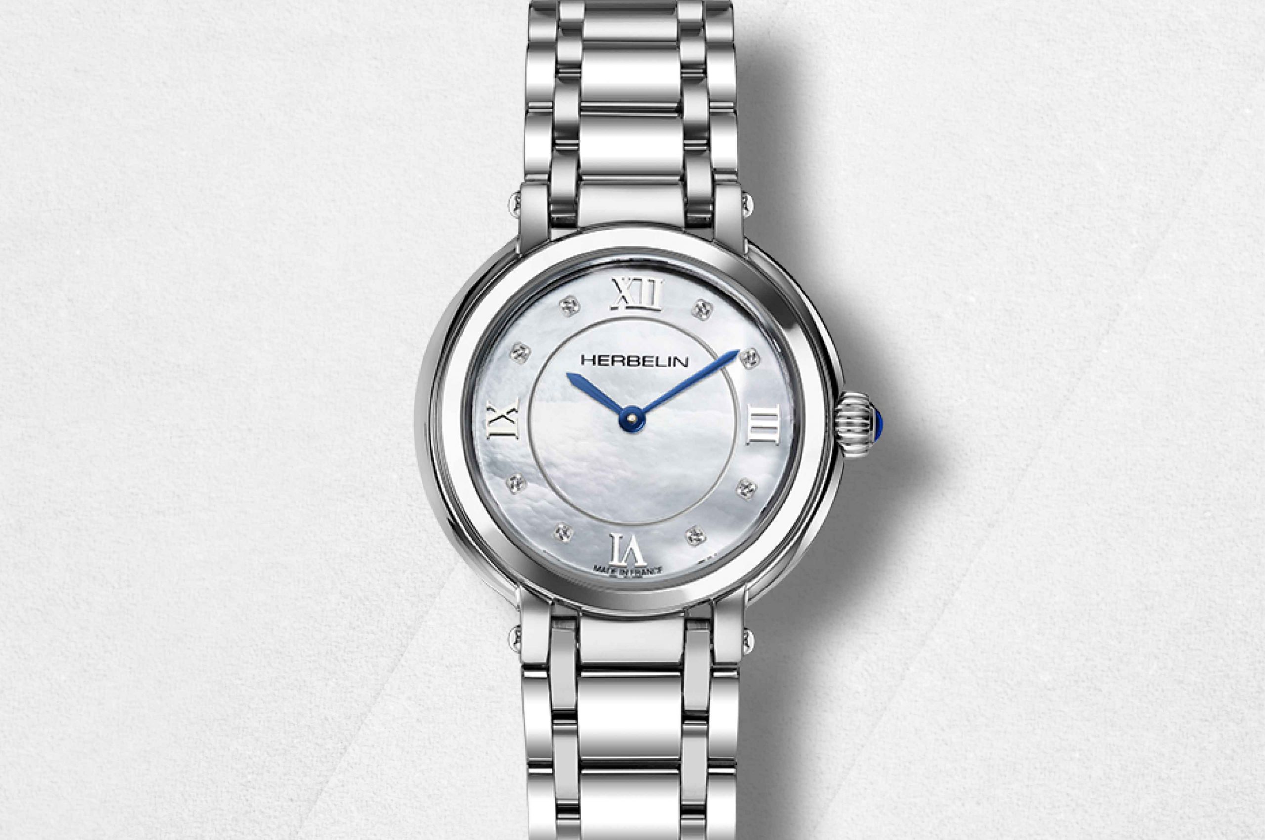 Herbelin Ladies Galet Stainless Steel Mother Of Pearl Dial Watch - Image 2