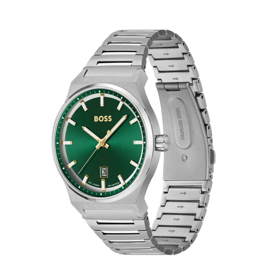 BOSS Candor Green Dial Quartz Watch - Image 2