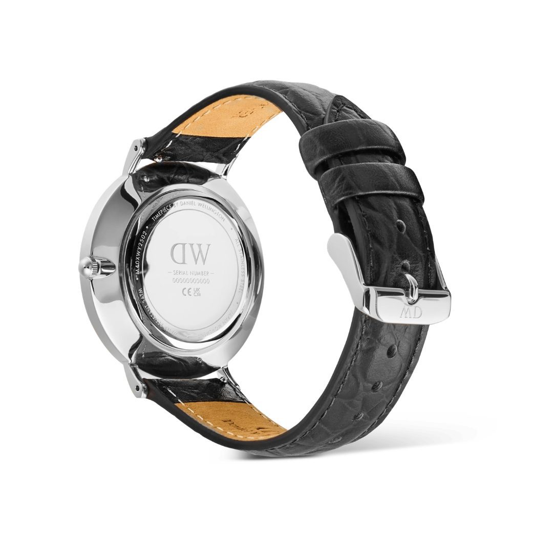 Daniel Wellington Classic Roman Numerals Black Croc Watch - Image 3