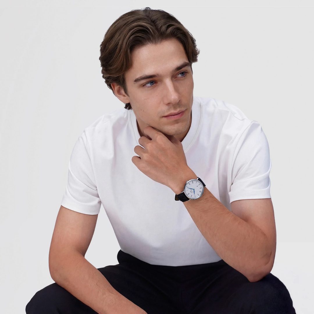 Daniel Wellington Classic Roman Numerals Black Croc Watch - Image 5