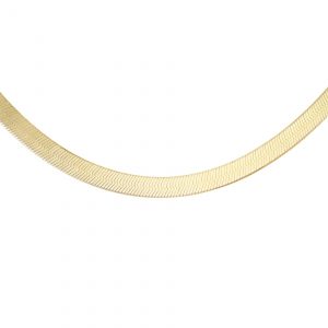 Gold Plated Herringbone Chain 16"
