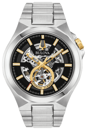 Bulova Gents Maquina Automatic Skeleton Watch