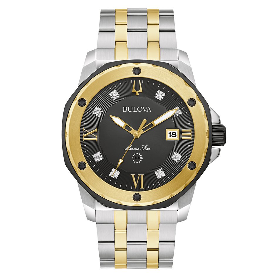 Bulova Marine Star Watch Two Tone Watch