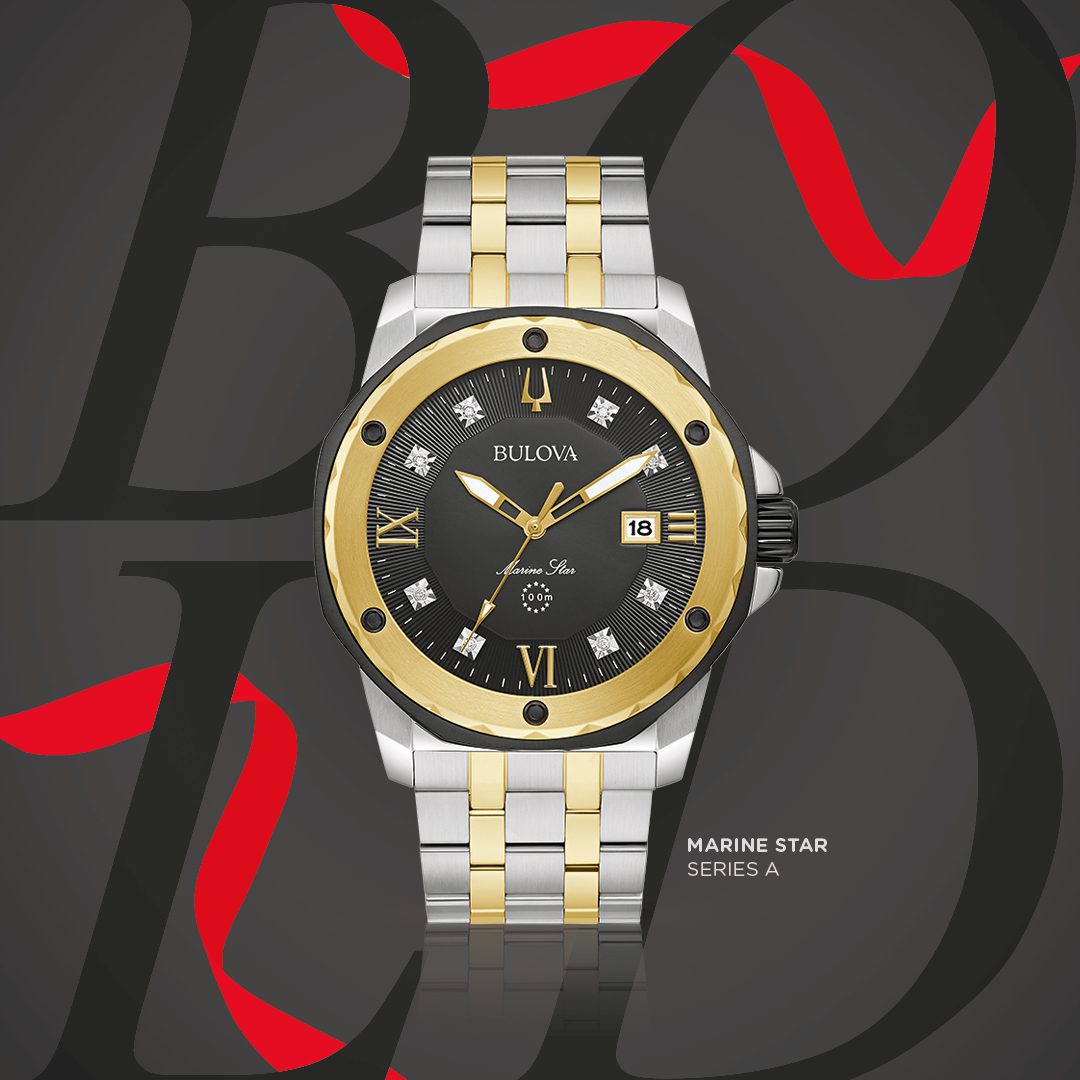 Bulova Marine Star Watch Two Tone Watch - Image 2