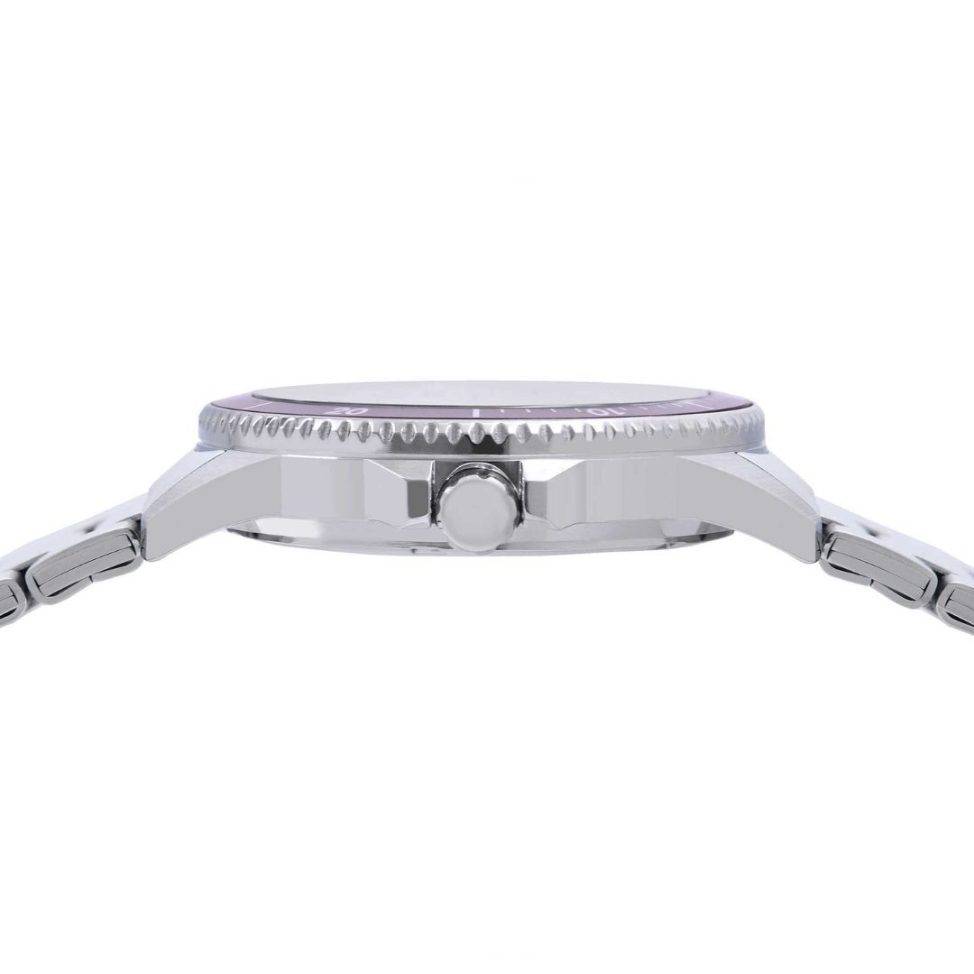 Lorus Gents Stainless Steel Purple Dial Watch - Image 3