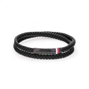 Tommy Hilfiger Black Double Rope Bracelet