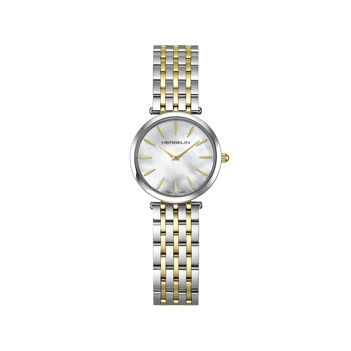 Herbelin EPSILON – QUARTZ – MOTHER-OF-PEARL & STEEL / GOLD PVD