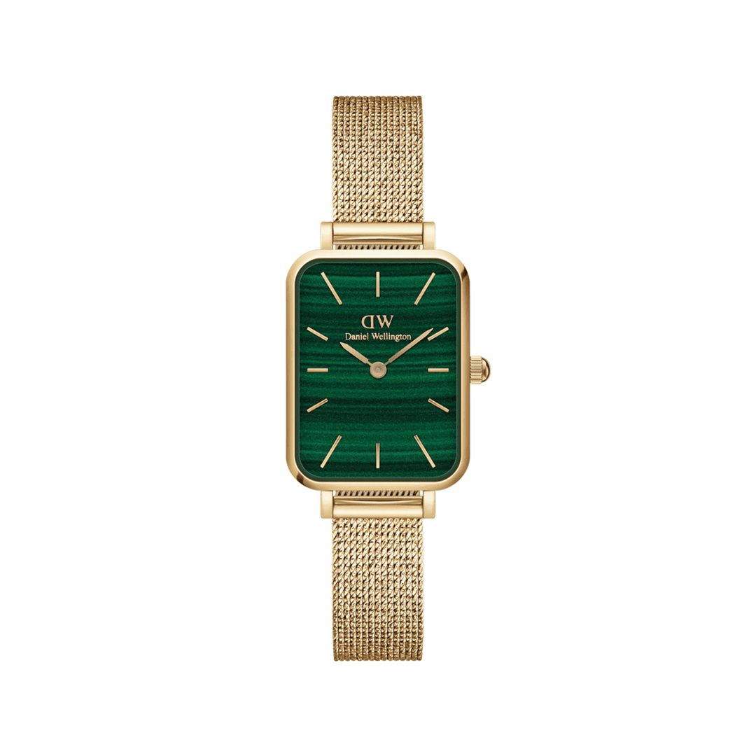 Daniel Wellington Quadro Pressed Evergold Green Dial Watch