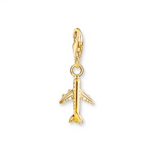 THOMAS SABO Gold Aeroplane Charm