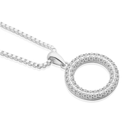 Newbridge Circle Pendant Multi Clear Stones - Image 4