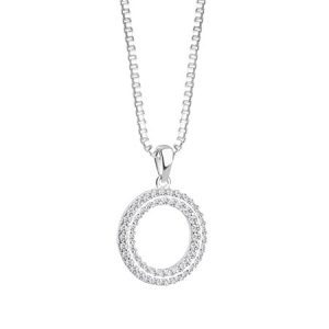Newbridge Circle Pendant Multi Clear Stones