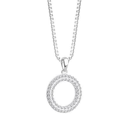 Newbridge Circle Pendant Multi Clear Stones - Image 3