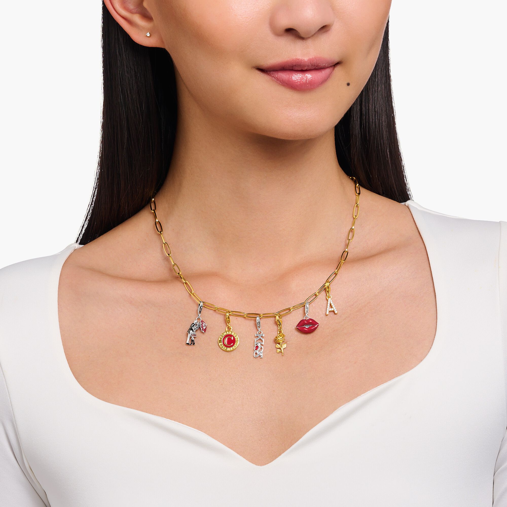 THOMAS SABO Red Lips Charm - Image 4