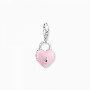 THOMAS SABO Pink Enamel Heart Be Mine Charm