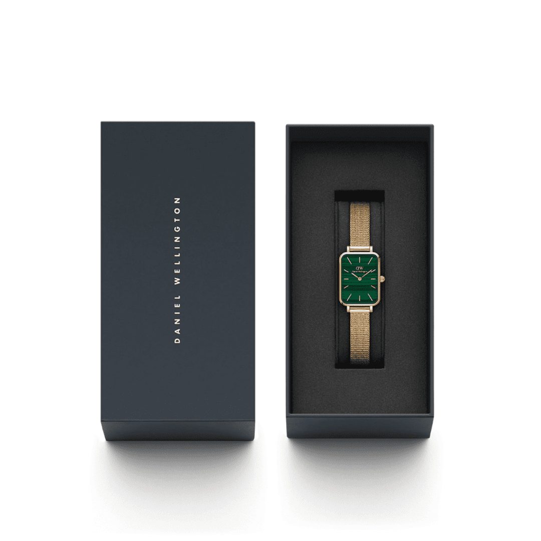 Daniel Wellington Quadro Pressed Evergold Green Dial Watch - Image 4