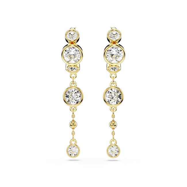 Swarovski Imber Drop Hoop Earrings in Gold - Image 2