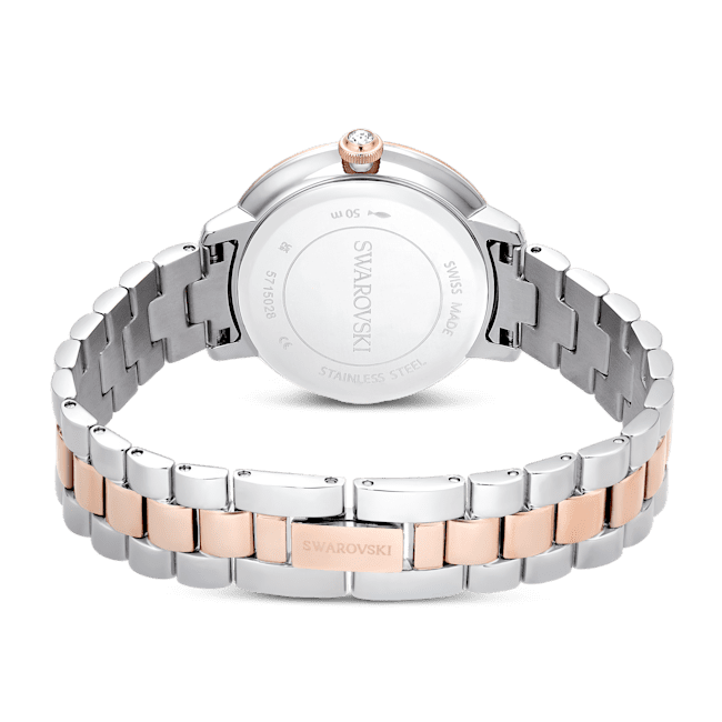 Swarovski Matrix Silver And Rose Gold Tone Watch - Image 3