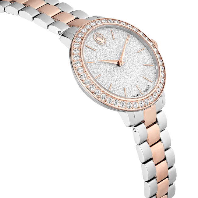 Swarovski Matrix Silver And Rose Gold Tone Watch - Image 5
