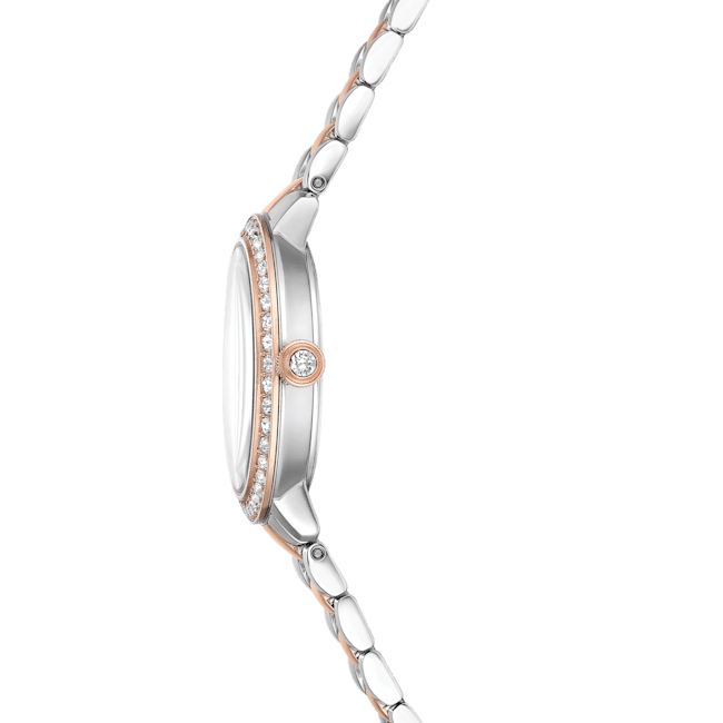 Swarovski Matrix Silver And Rose Gold Tone Watch - Image 6