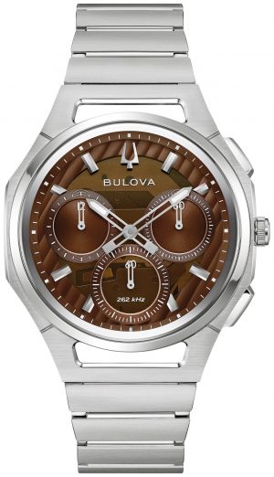 Bulova Gents Curve 41mm 10th Anniversary Stainless Steel Watch