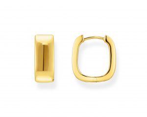 THOMAS SABO Essential Gold Plated Angular Hoops