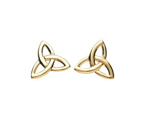Gold Vermeil Trinity Knot Stud Earrings