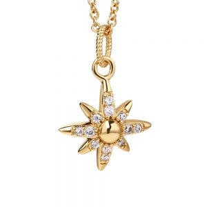 Newbridge Star Pendant with Clear Stones