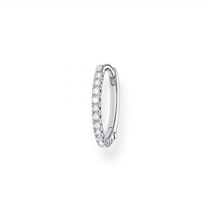 THOMAS SABO Single Hoop Earring White Stones