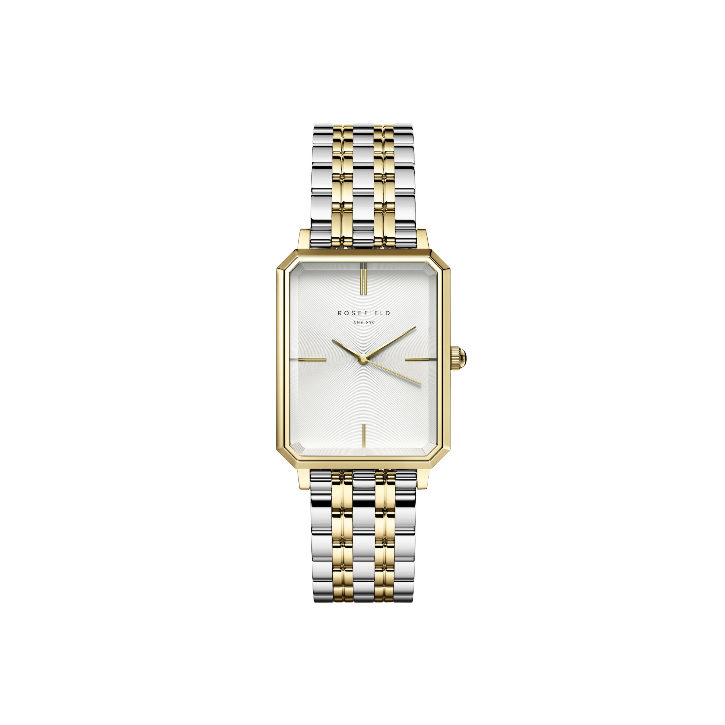 Rosefield Octagon Two Tone Watch