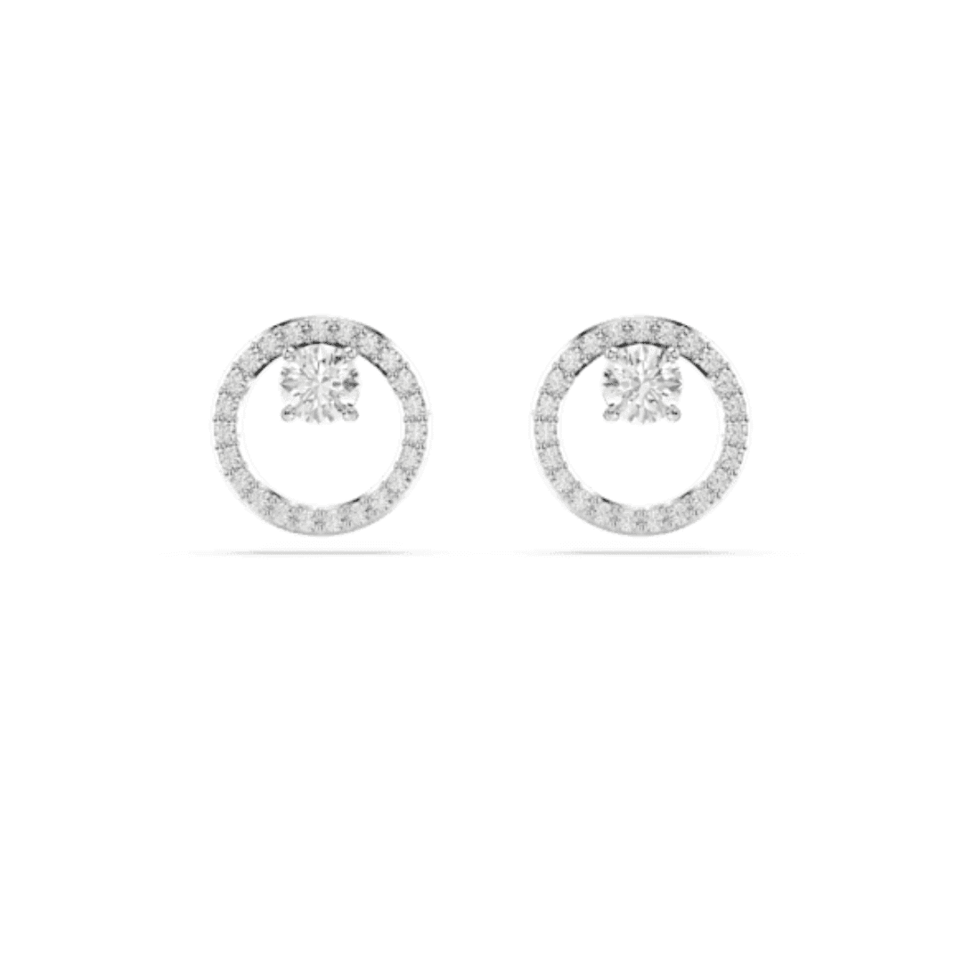 Swarovski Constella Circle Stud Earrings