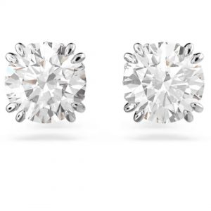 Swarovski Stilla Rhodium Crystal Stud Earrings