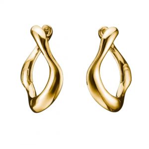 THOMAS SABO Natural Beauty Gold Plated Hoop Earrings
