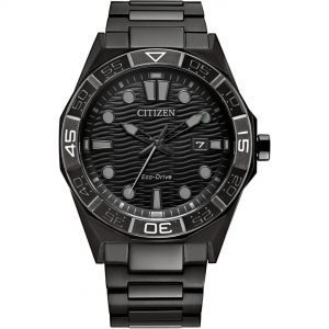 Citizen Brycen Black Bracelet And Black Dial Watch