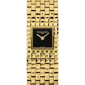 Frederique Constant Manchette Ladies Gold Plated Bracelet Watch