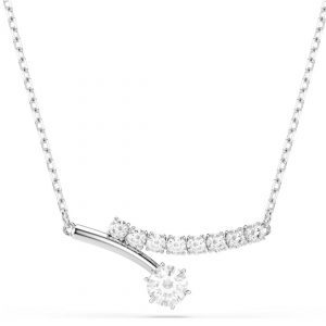 Swarovski White Rhodium Plated Matrix Necklace