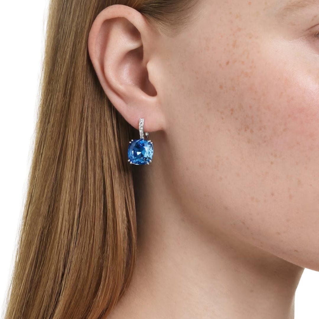 Swarovski Blue Crystal Millenia Drop Earrings - Image 6