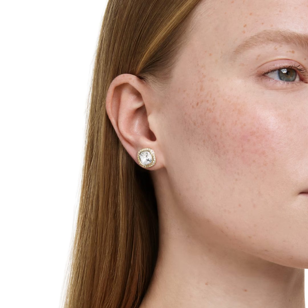 Swarovski Gold Plated Una Angelic Stud Earrings - Image 5