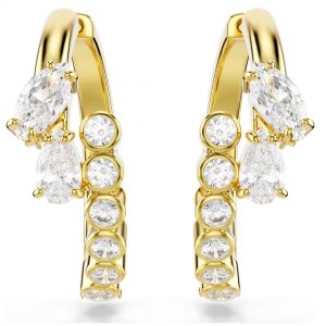 Swarovski Mesmera Gold Plated Hoop Earrings