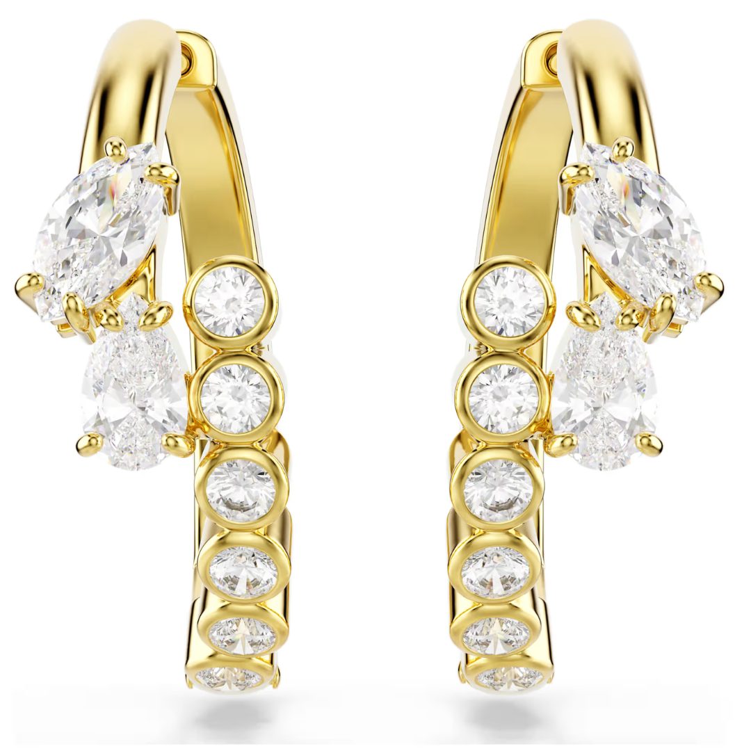 Swarovski Mesmera Gold Plated Hoop Earrings