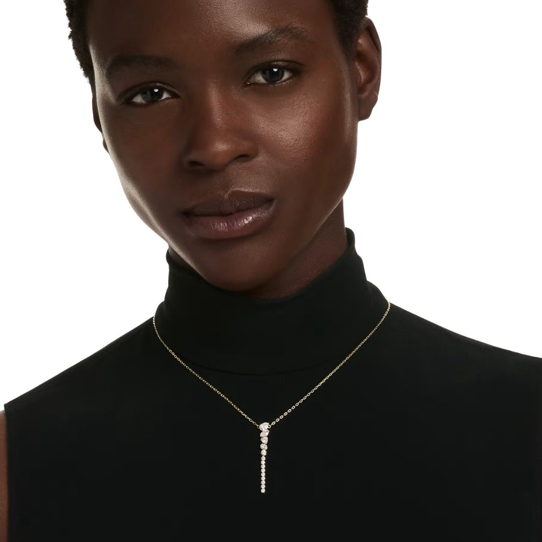 Swarovski Gold Plated Mesmera Y Necklace - Image 3