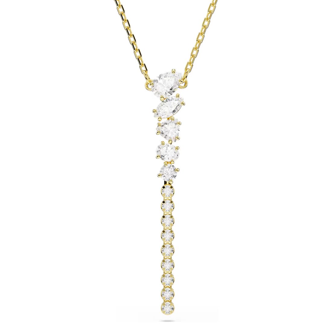 Swarovski Gold Plated Mesmera Y Necklace
