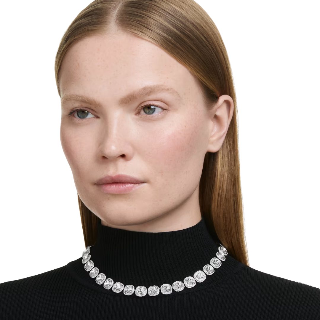 Swarovski Rhodium Plated Una Angelic Necklace - Image 5