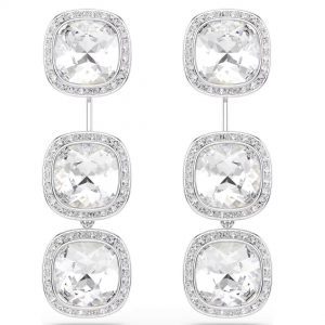 Swaarovski Rhodium Plated Una Angelic Dangle Earrings