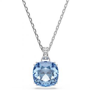 Swarovski Millenia Cut Blue Crystal Rhodium Plated Pendant