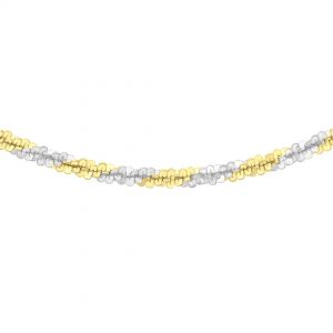 Sterling Silver Yellow Gold Plated 40 Tocalle Chain