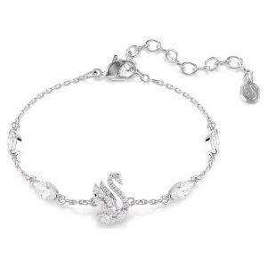 Swarovski Rhodium Plated Swan Bracelet