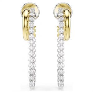 Swarovski Hyperbola Round Cut Hoop Earrings