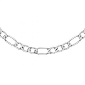 Sterling Silver 180 Diamond Cut Figaro Chain