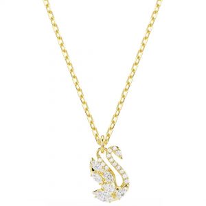 Swarovski Gold Plated Swan Pendant