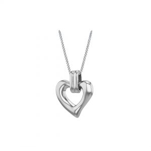 Sterling Silver Open Heart Pendant